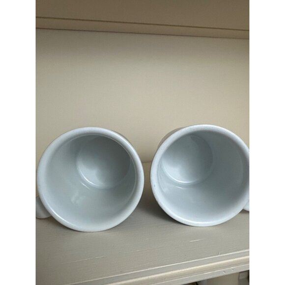 Set Of 2 Dansk Designs Stoneware Blue Reindeer Mugs 10 Oz - Picture 5 of 5